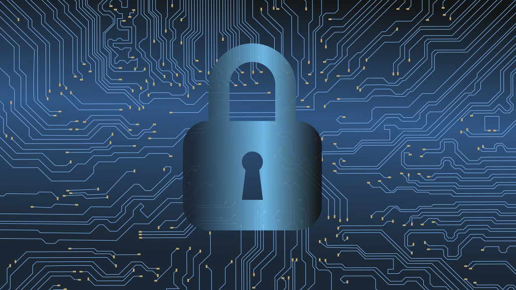 cybersécurité : cadenas sur des circuits informatiques