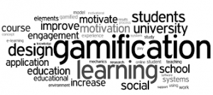 Nuage de mots réalisé à partir du mot "Gamification"